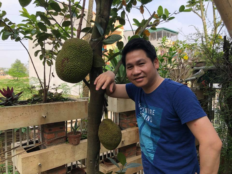 Trọng Tấn khoe thành quả của vườn cây ở Thanh Hóa. Trọng Tấn khoe thành quả của vườn cây ở Thanh Hóa.