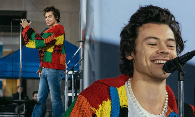 Chiếc áo khoác họa tiết granny square &quot;náo loạn&quot; Tiktok một thời của Harry Styles.