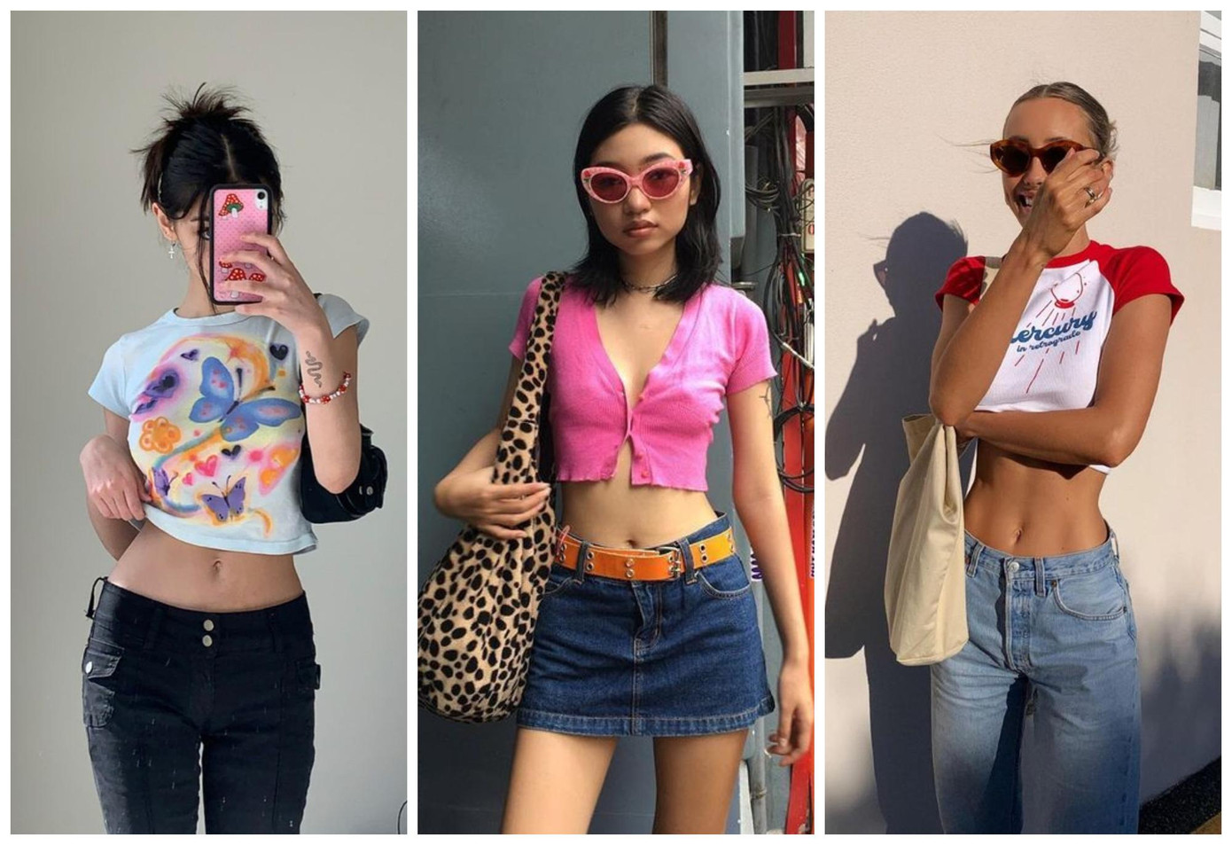 Baby tee (áo thun em bé) đi cùng quần/váy cạp trễ Baby tee (áo thun em bé) đi cùng quần/váy cạp trễ