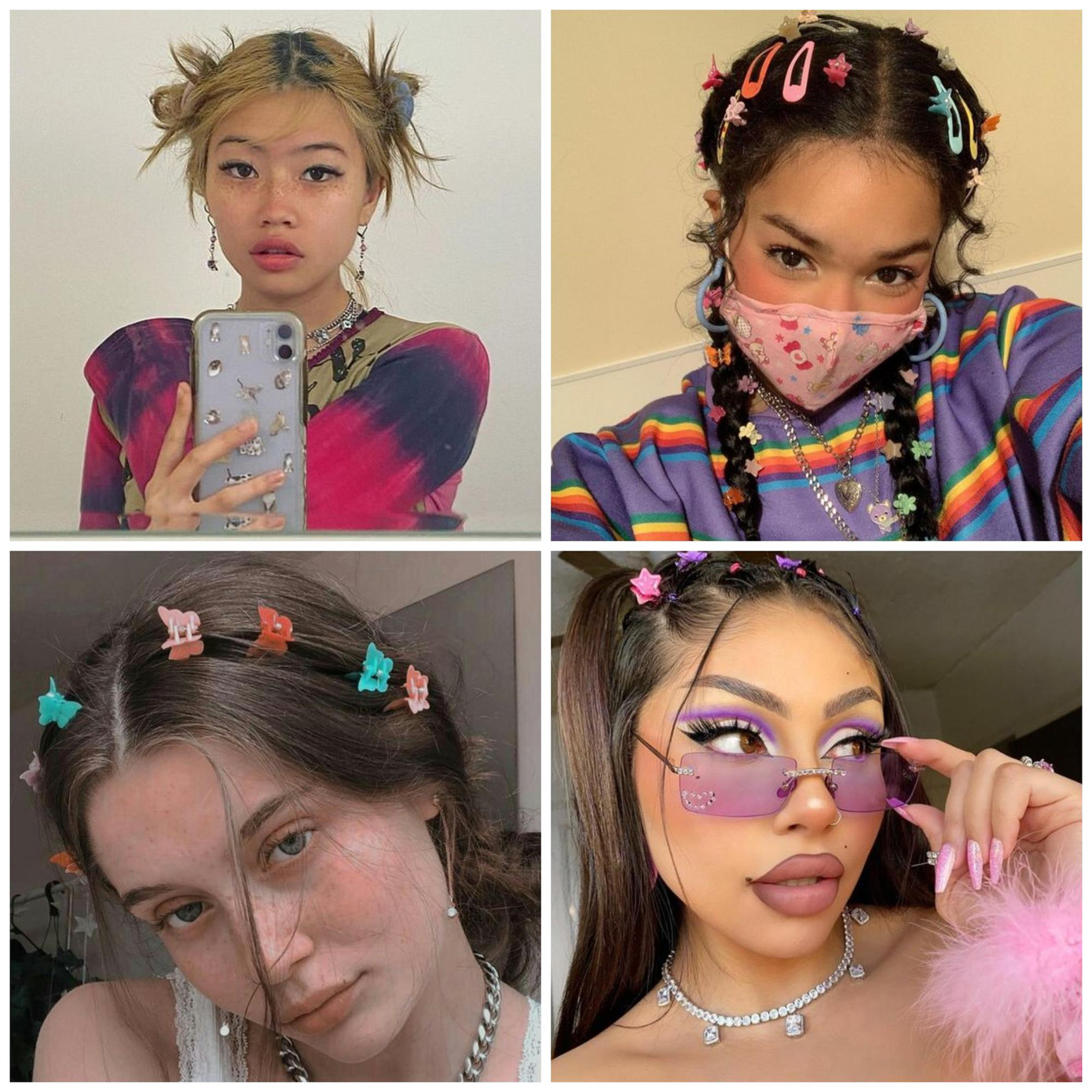 Kẹp tóc bươm bướm, trang sức lấp lánh Kẹp tóc bươm bướm, trang sức lấp lánh