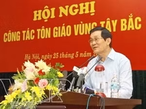 Ông Trương Tấn Sang được đề cử vào danh sách bầu Chủ tịch nước. Ảnh: TTXVN