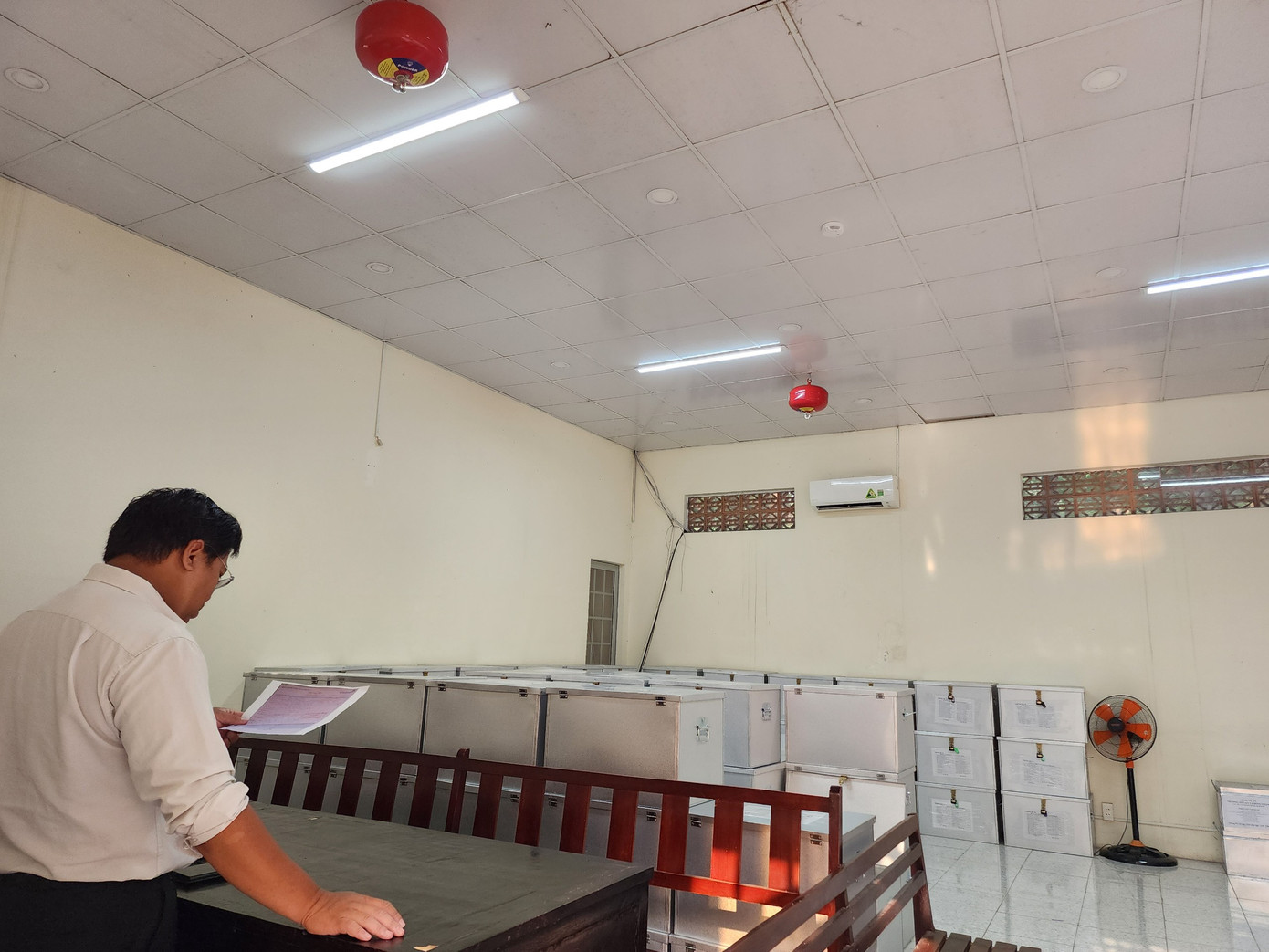 Phòng đựng hồ sơ vụ án tại TAND TPHCM.