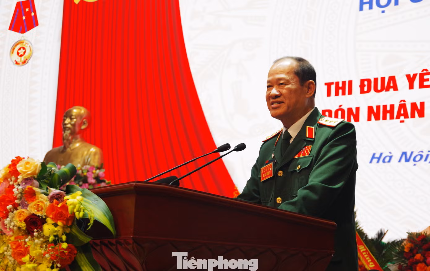 Thượng tướng Bế Xuân Trường phát biểu tại đại hội. Thượng tướng Bế Xuân Trường phát biểu tại đại hội.