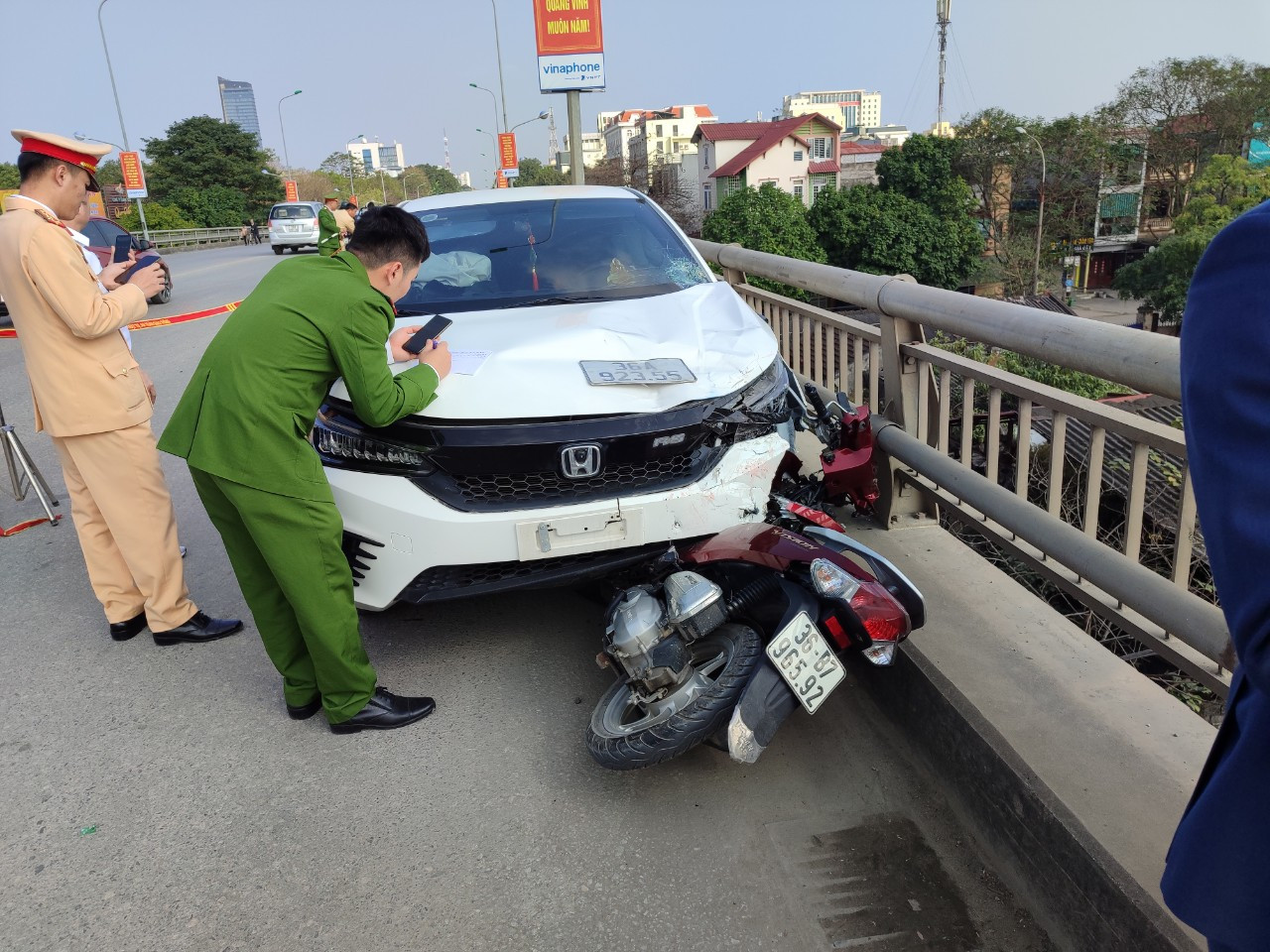 Hiện trường vụ việc.