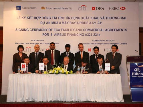 Lễ ký hợp đồng tài trợ vốn mua máy bay cho Vietnam Airlines
