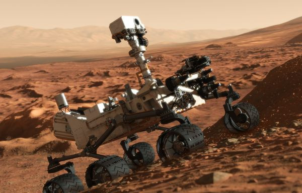 Những hình ảnh mô phỏng tàu thám hiểm Curiosity đổ bộ xuống bề mặt Sao Hỏa