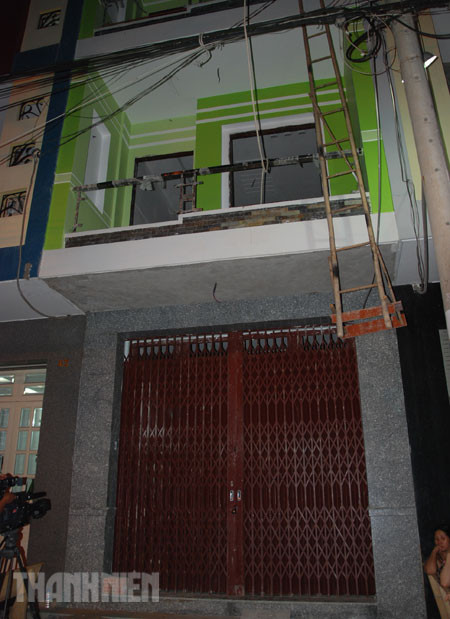 Ngôi nhà nơi xảy ra vụ “đọ súng” khiến nạn nhân Hải và một chiến sĩ công an bị thương