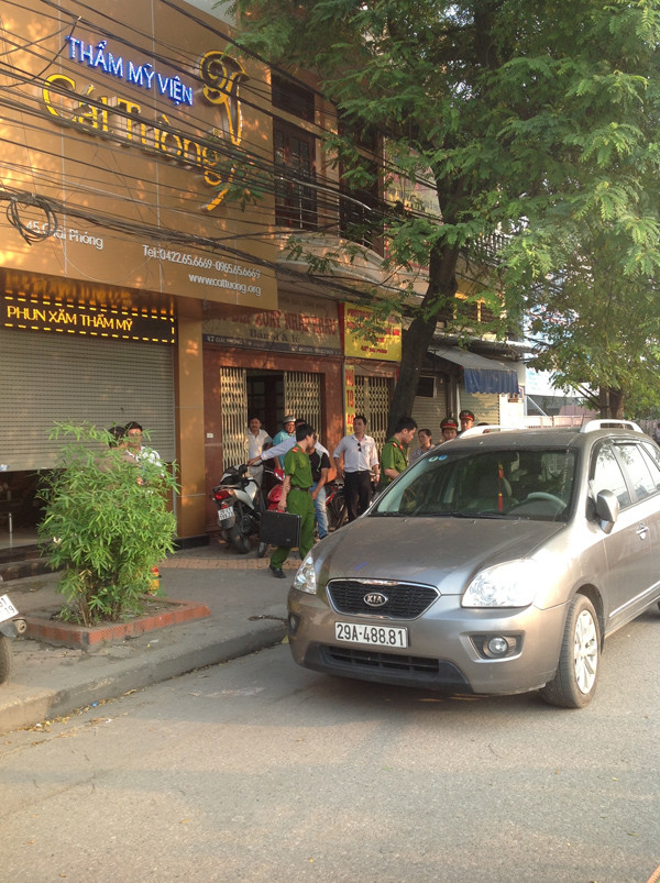 Xe của đối tượng. Ảnh: Lê Dương