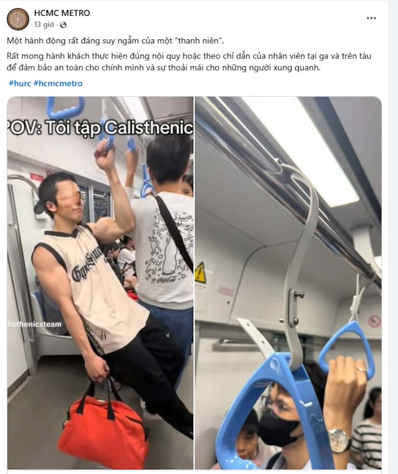 Phía đơn vị vận hành tuyến metro Bến Thành - Suối Tiên đưa ra khuyến cáo với hành khách.