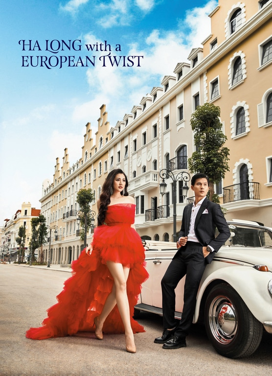 Á hậu Dương Tú Anh lộng lẫy giữa đại lộ xa hoa bên vịnh Hạ Long ảnh 1