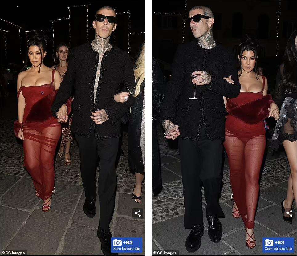 Thứ Sáu (20/5, giờ địa phương), cặp tân hôn Kourtney Kardashian và Travis Barker tổ chức tiệc tối mời đại gia đình hai bên và bạn bè thân thiết tại làng Portofino (Ý) ngay trước đám cưới.