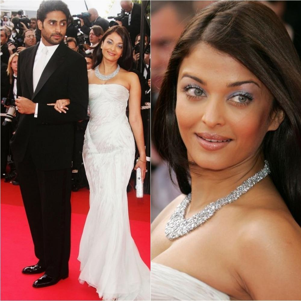 Năm 2007, Rai sánh đôi cùng ông xã kém 3 tuổi, tài tử Bollywood Abhishek Bachchan. Cô diện váy quây đuôi cá màu trắng như cô dâu rạng ngời bên chồng. Năm 2007, Rai sánh đôi cùng ông xã kém 3 tuổi, tài tử Bollywood Abhishek Bachchan. Cô diện váy quây đuôi cá màu trắng như cô dâu rạng ngời bên chồng.