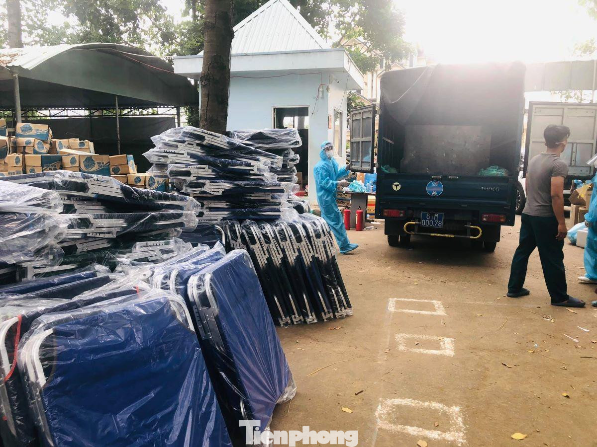 Bố trí giường bệnh cho các F0