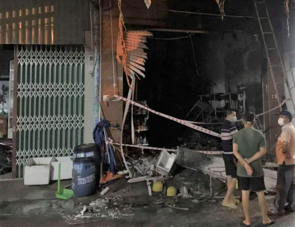 Hiện trường nơi xảy ra hỏa hoạn
