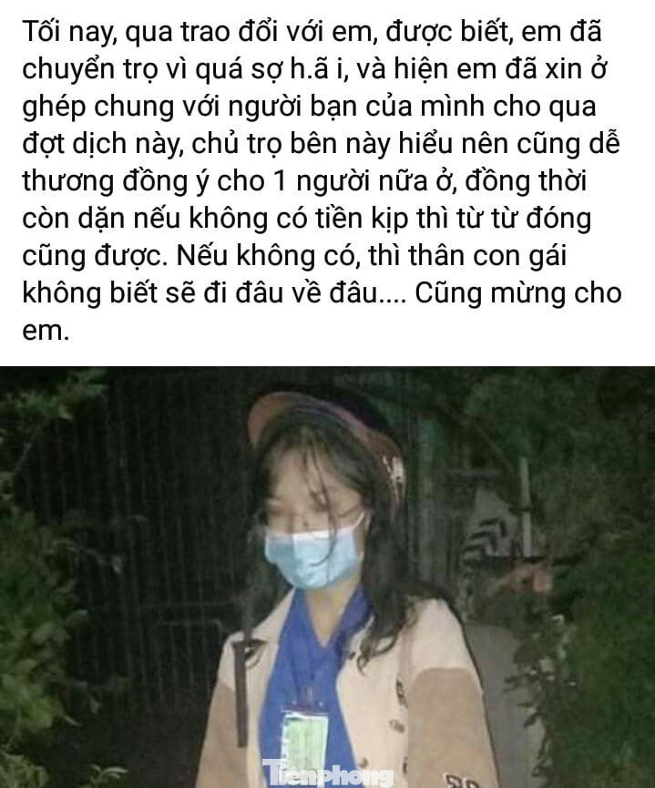 Mạng xã hội chia sẻ thông tin về nữ tình nguyện viên