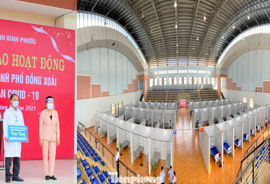 Hỗ trợ trang thiết bị phục vụ bệnh viện dã chiến đầu tiên tại tỉnh Bình Phước