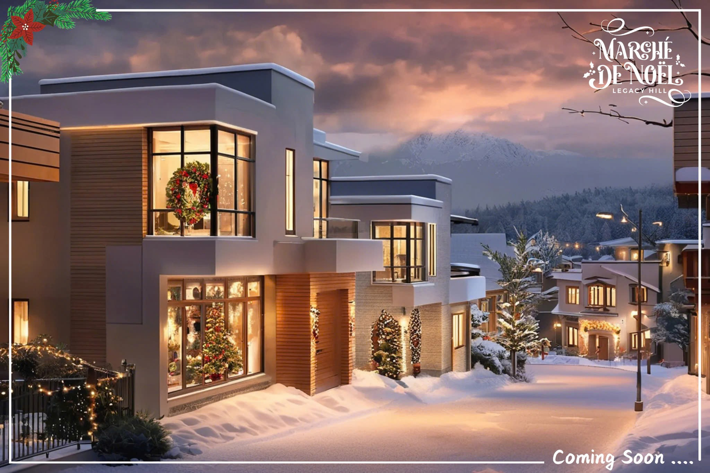 Cách Hà Nội chỉ 45 phút di chuyển, du khách và người thân có thể tận hưởng trọn vẹn mùa lễ hội tại Marché de Noël Legacy Hill (Ảnh có sự hỗ trợ của AI)