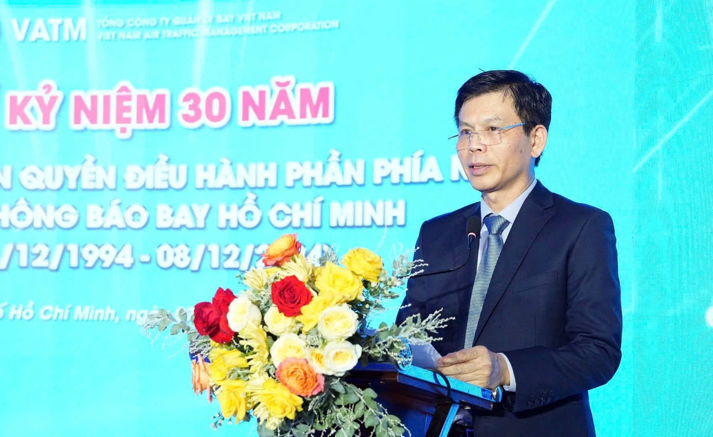 Thứ trưởng Bộ GTVT Lê Anh Tuấn đánh giá cao những kết quả đạt được của VATM trong thời gian qua