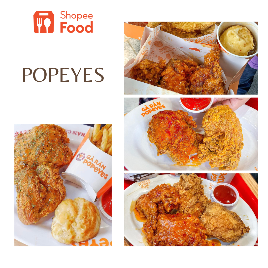 Cơ hội để các tín đồ gà rán Popeyes ăn no say mà vẫn bảo vệ được ví tiền, chỉ có tại ứng dụng đặt món màu cam mà thôi!
