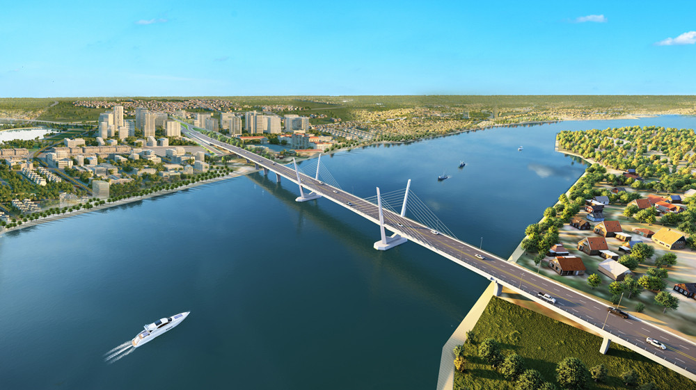 Quảng Trị đôi bờ Thạch Hãn. Ảnh phối cảnh