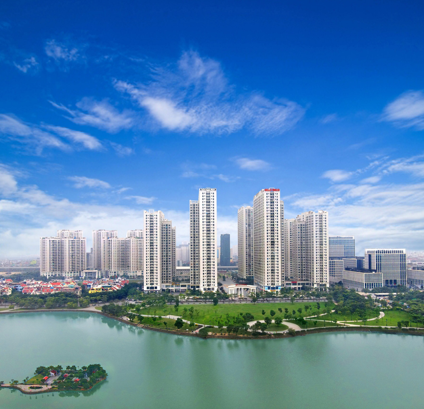 Một góc Khu đô thị Geleximco Lê Trọng Tấn.