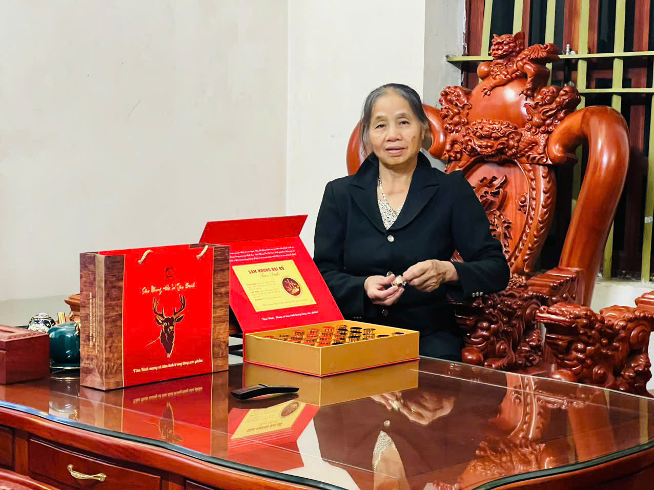 Bà Phương không còn bị say xe nhờ dùng Sâm nhung Đại bổ Tâm Bình