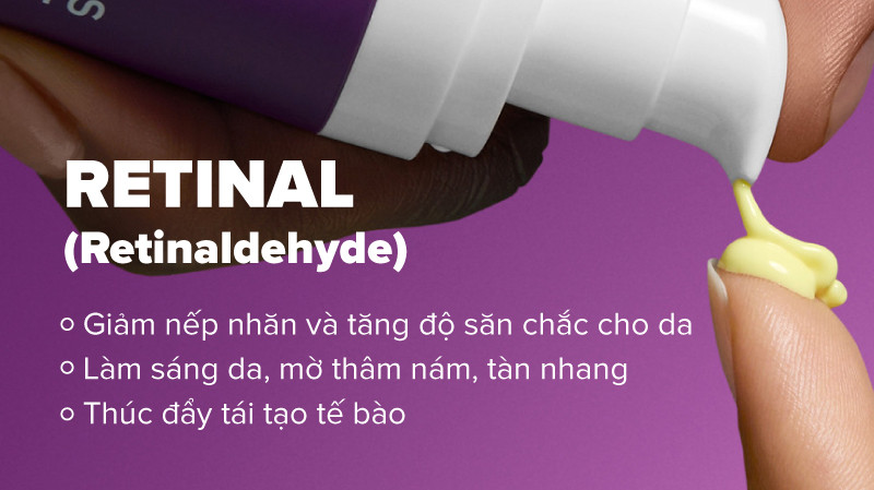 Retinal giúp tăng sinh Collagen và mang lại nhiều hiệu quả cho da