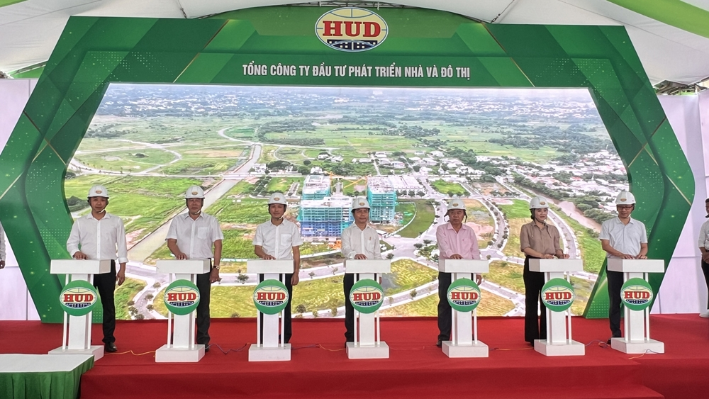 Nghi thức cất nóc 03 khối nhà A4, A5 và C tại dự án nhà ở xã hội An Sinh Nghi thức cất nóc 03 khối nhà A4, A5 và C tại dự án nhà ở xã hội An Sinh