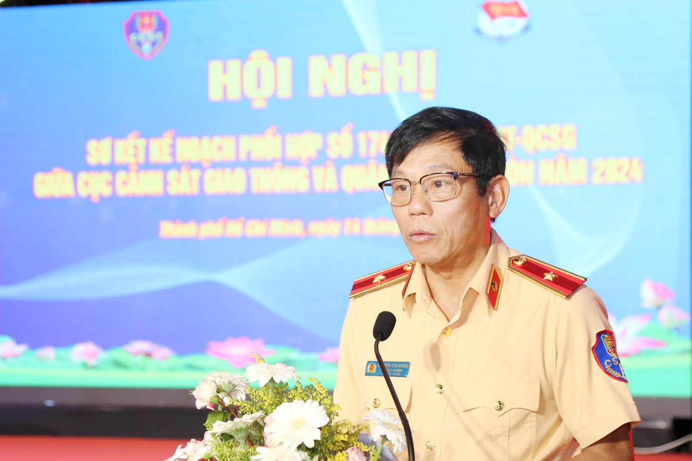 Thiếu tướng Nguyễn Văn Mừng phát biểu