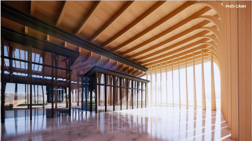 Minh họa phối cảnh Nhà ga sân bay Gia Bình