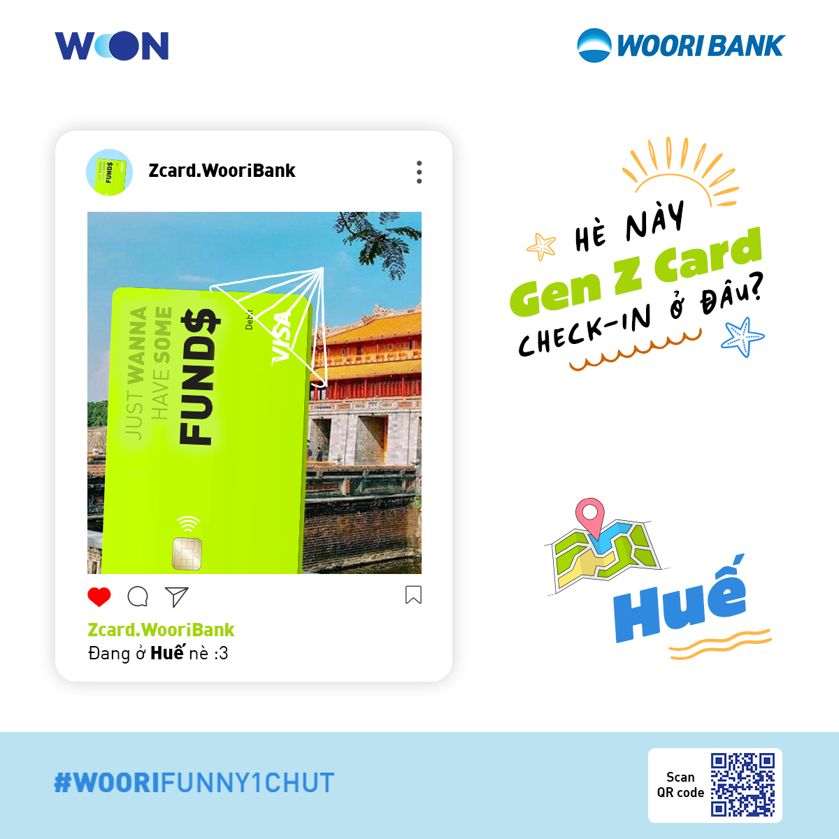 Thẻ Woori Visa Z liên tục “bắt trend” với những ấn phẩm quảng cáo thú vị gần gũi với Gen Z trên các kênh social media
