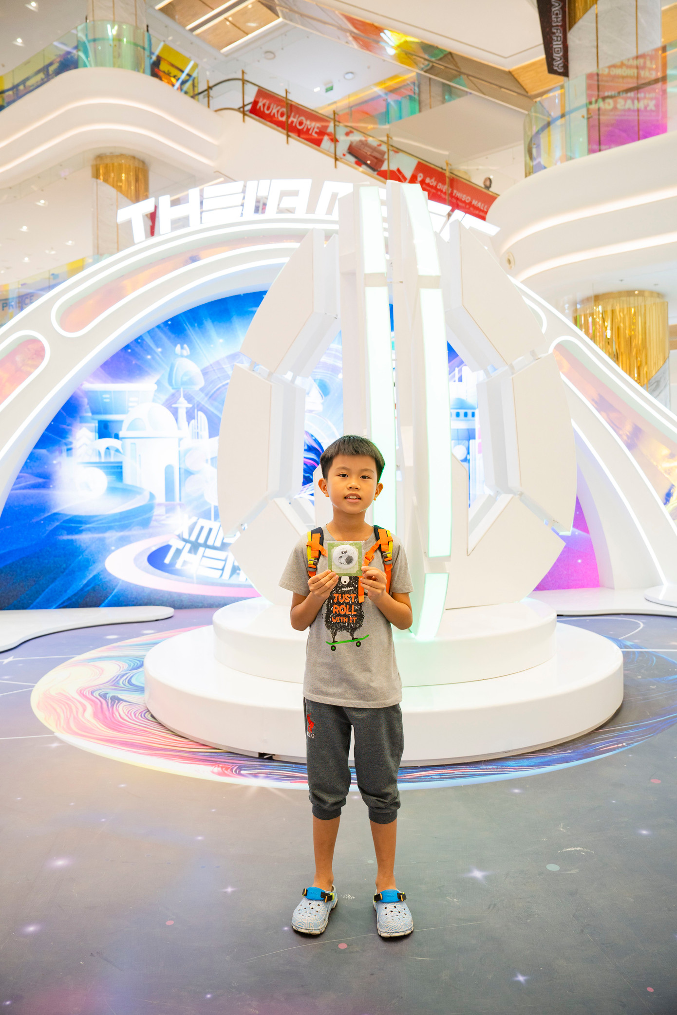 Khách tham quan check-in tại trạm “Thei’a Magic” được nhận huy hiệu Beso