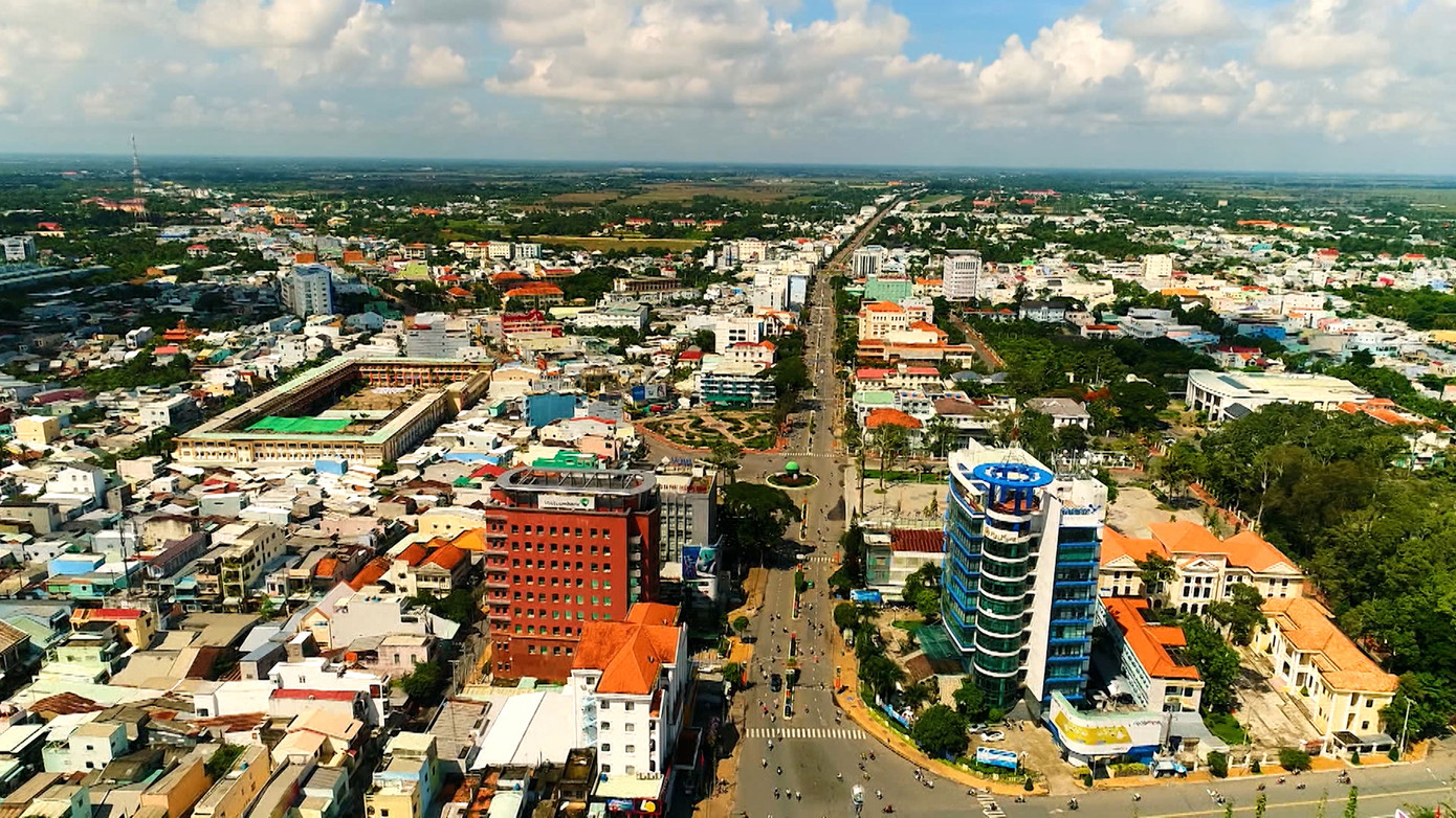 Một góc thành phố Sóc Trăng.