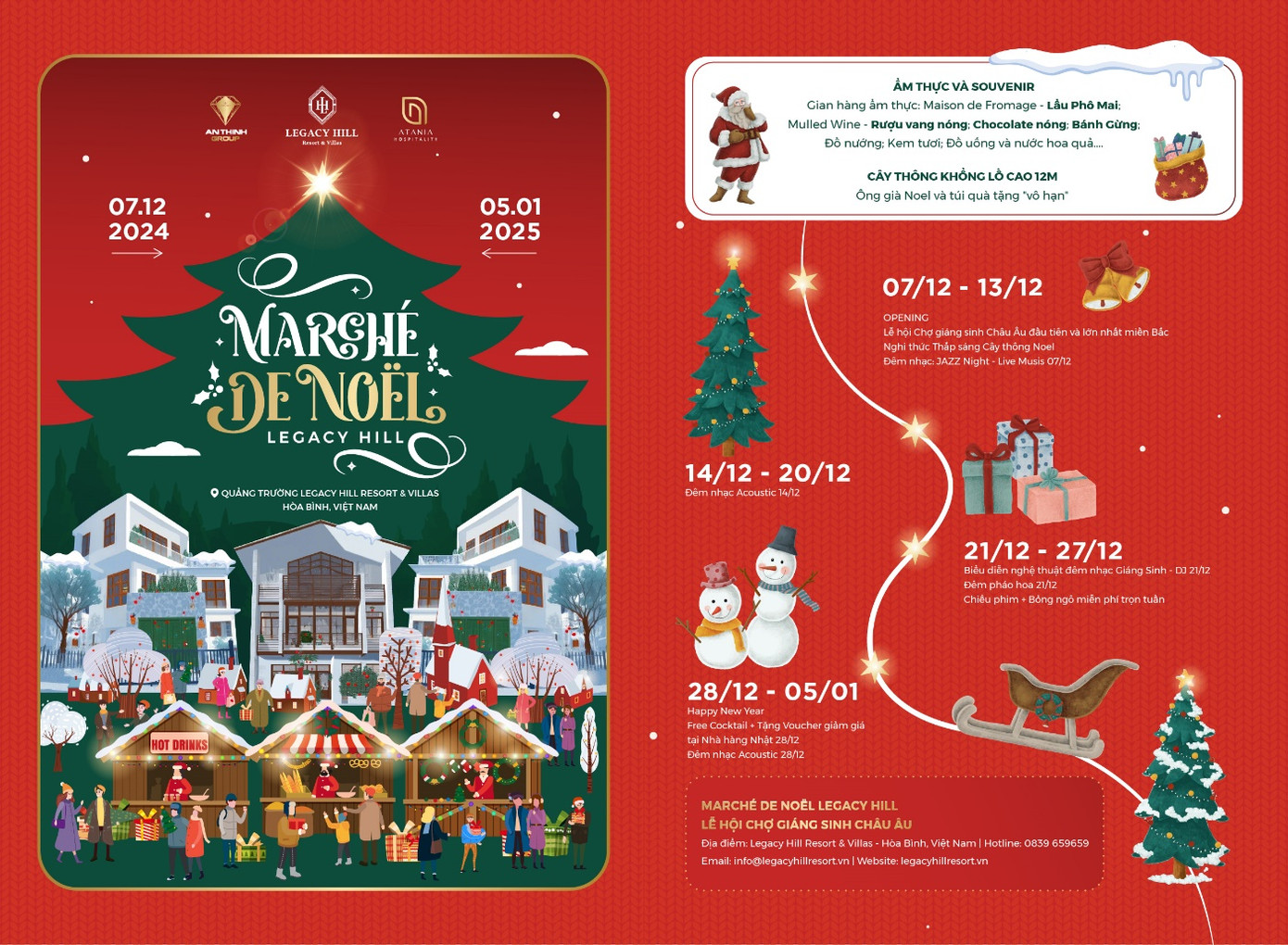 Lên lịch đón Giáng Sinh tại Marché de Noël Legacy Hill