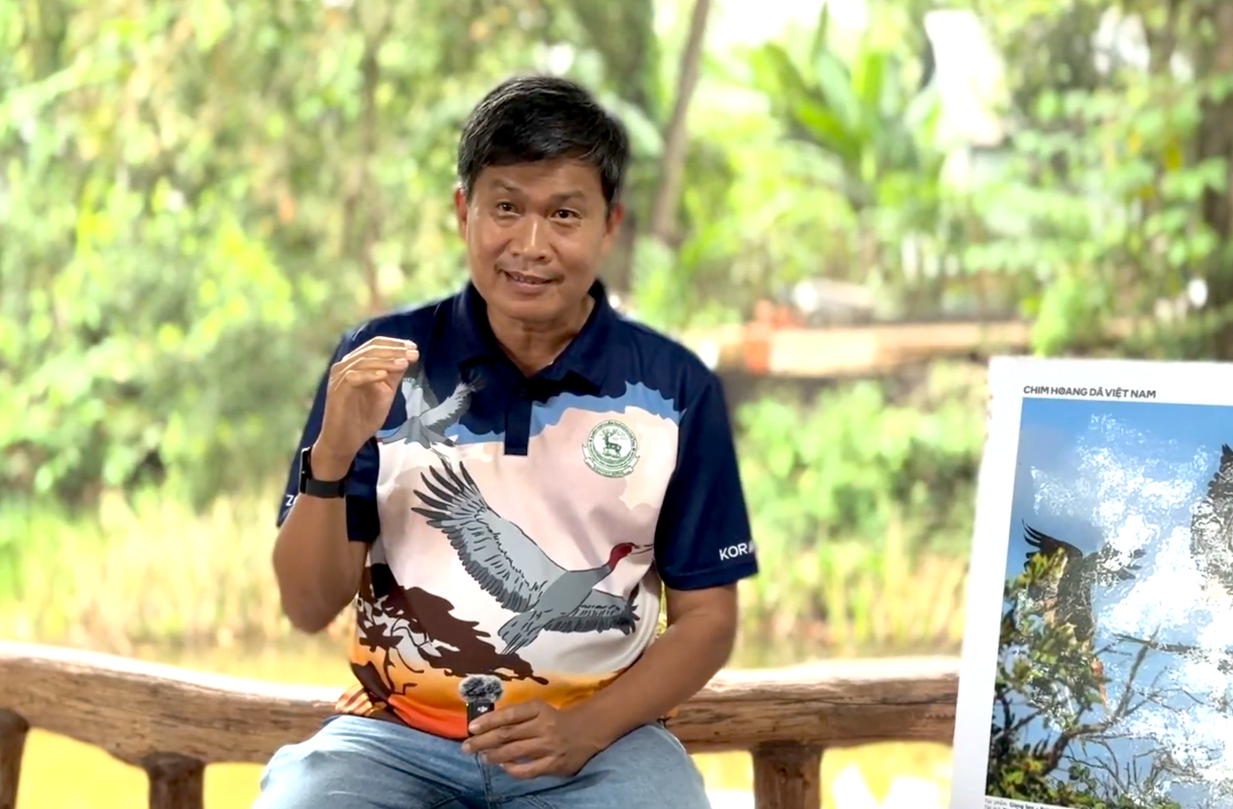 TS. Trần Triết -Giám đốc Chương trình Bảo tồn Sếu Đông Nam Á, Giảng viên Trường Đại học Khoa học Tự nhiên (Đại học Quốc gia Thành phố Hồ Chí Minh)