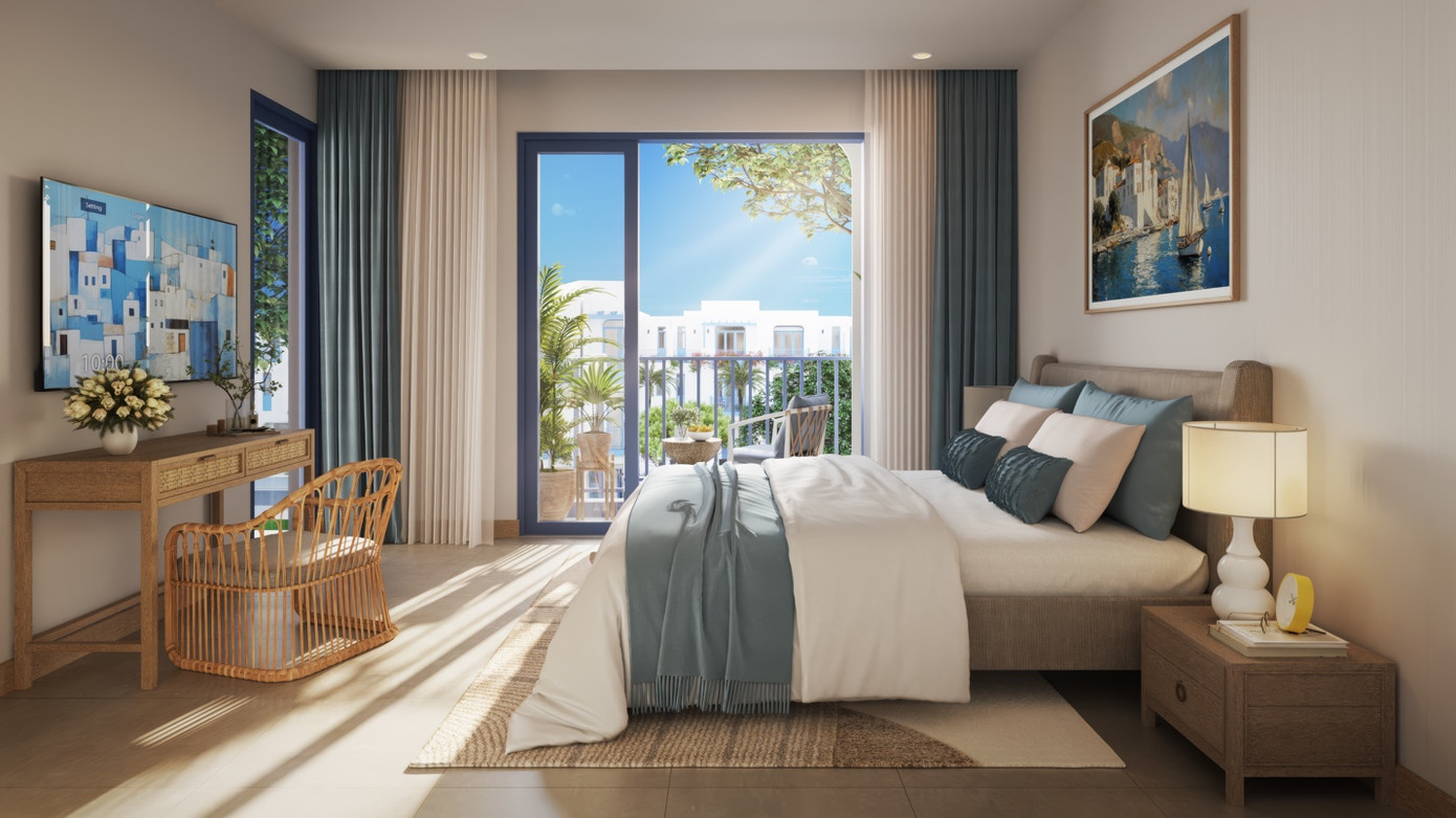 Nhà phố biển Sông Town bàn giao hoàn thiện nội thất (Phối cảnh minh họa)