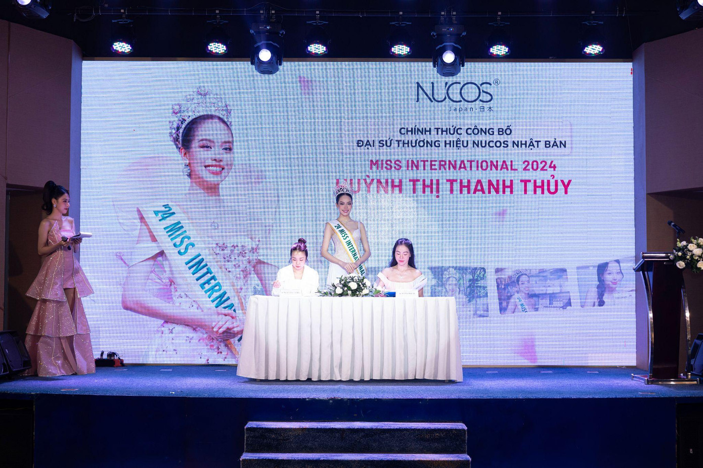 Lễ ký kết đại sứ thương hiệu Nucos &amp; Hoa hậu Thanh Thủy