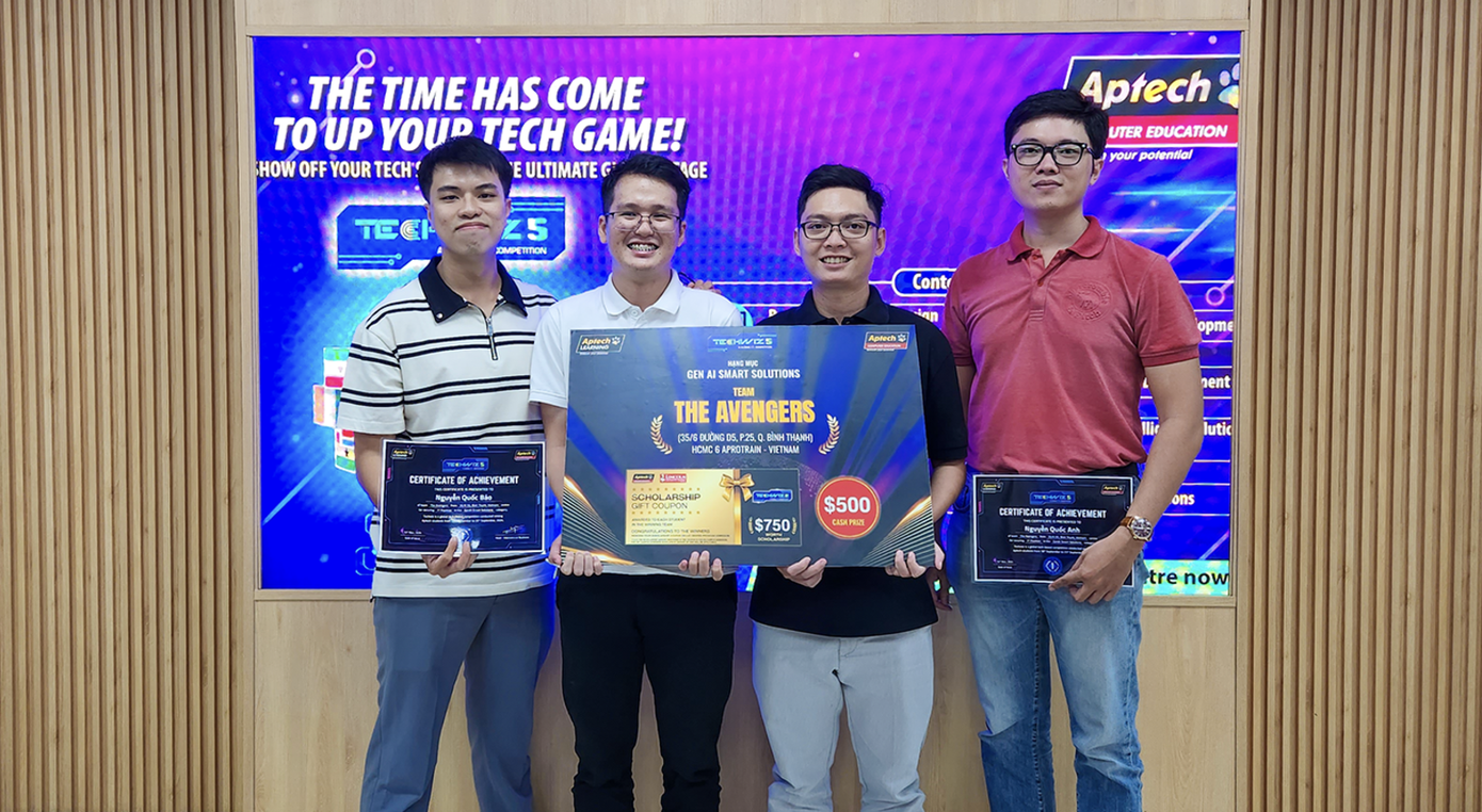 THE AVENGERS – Quán quân hạng mục Gen AI Smart Solutions Techwiz 5 năm 2024