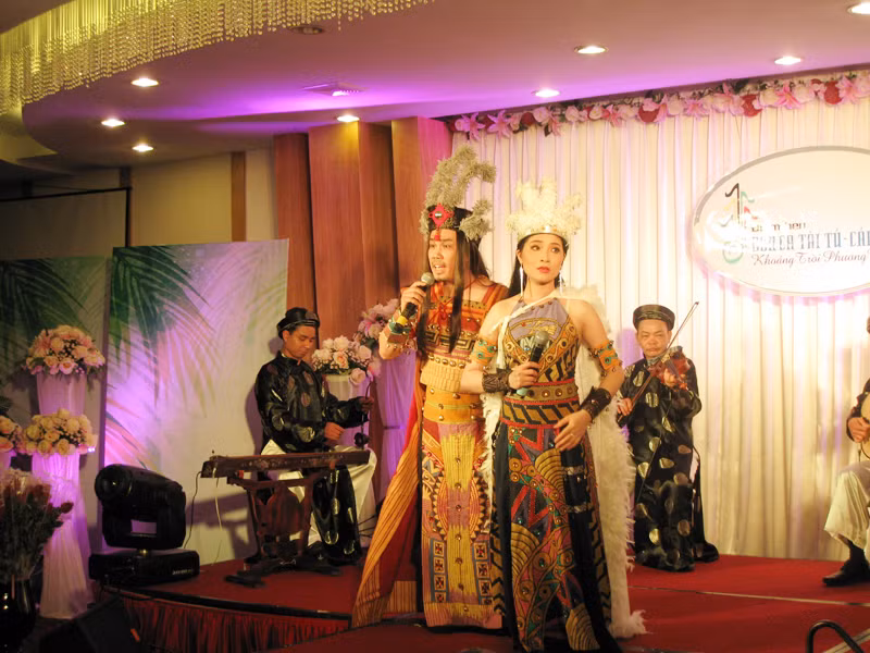 Một trích đoạn đờn ca tài tử tại lễ ra mắt Điểm hẹn đờn ca tài tử - cải lương Ảnh: Hồng Diệu