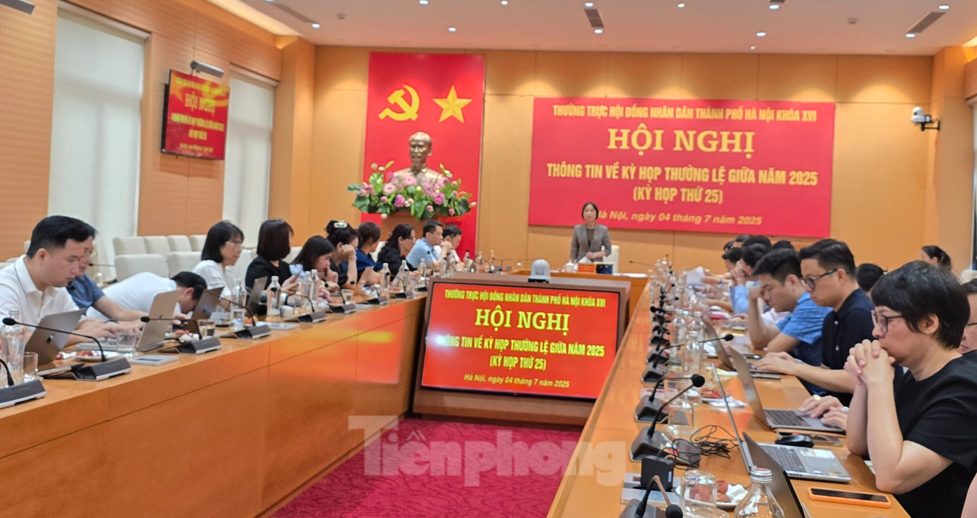 Toàn cảnh buổi họp báo chiều ngày 4/7 của HĐND TP. Hà Nội