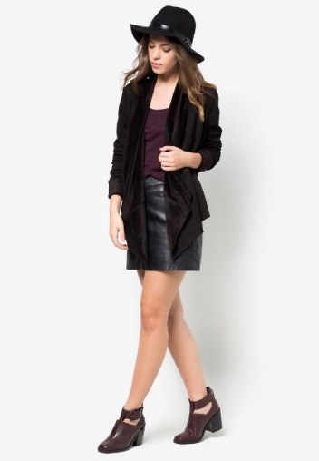 Áo khoác len nữ màu đen – điểm thêm nét cá tính cho bạn gái ảnh 2