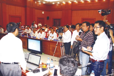 Động đất và an toàn đập Sông Tranh 2 nóng cuộc họp báo 