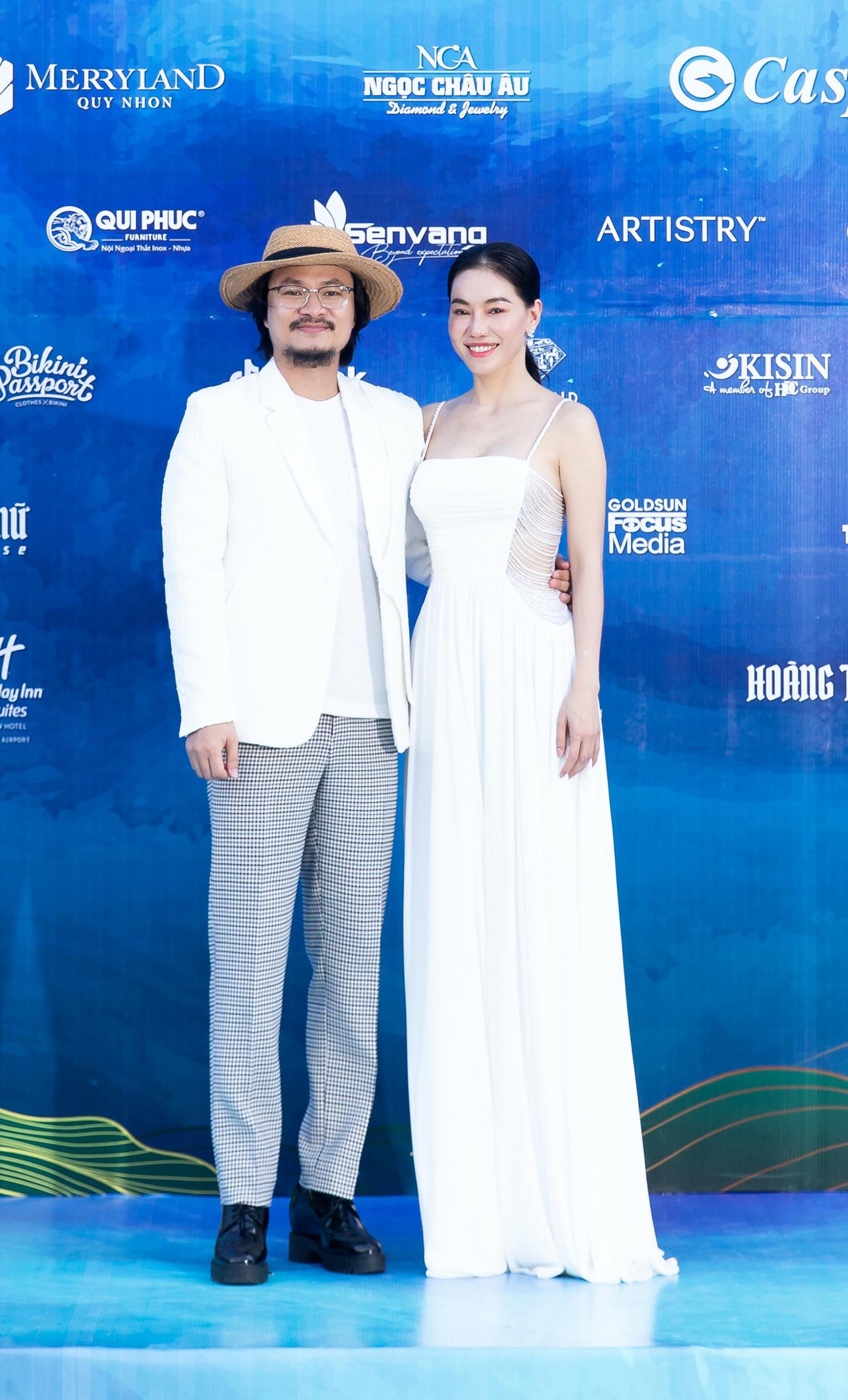 Bà Phạm Kim Dung - chủ tịch Miss World Vietnam và tổng đạo diễn Hoàng Nhật Nam.