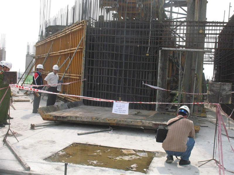 Hiện trường vụ tai nạn. Ảnh : Đ.T