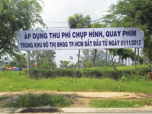 Thông báo này vừa đưa lên đã bị phản ứng - Ảnh: Diệu Thông 