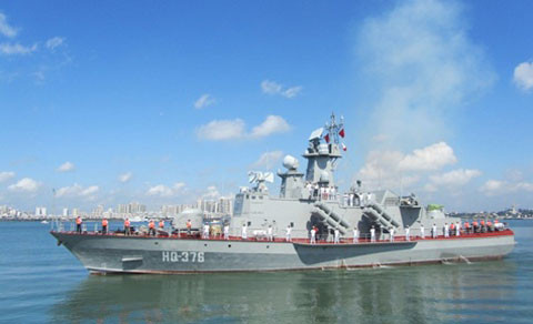 Tàu hộ tống tên lửa project 1241.8 trang bị 16 tên lửa hành trình đối hạm Kh-35 Uran (nguồn: Báo QĐND)