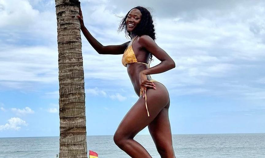 Oliver Nakakande tại phần thi áo tắm - Swimsuit Competition. Ảnh: Instagram nhân vật.