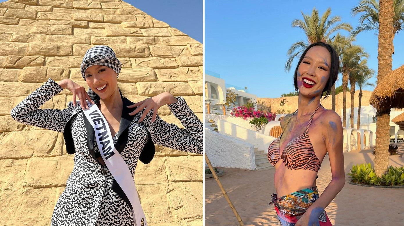 Không mang nặng áp lực thi cử, Bảo Ngọc thể hiện tinh thần tận hưởng từng phút giây được tham gia cuộc thi năm nay. Trong 2 hoạt động lễ hội sắc màu truyền thống Ai Cập và tham quan Kim tự tháp ngày 6 và 7/10, Bảo Ngọc đều hào hứng, thích thú và mang tới hình ảnh tràn đầy năng lượng.