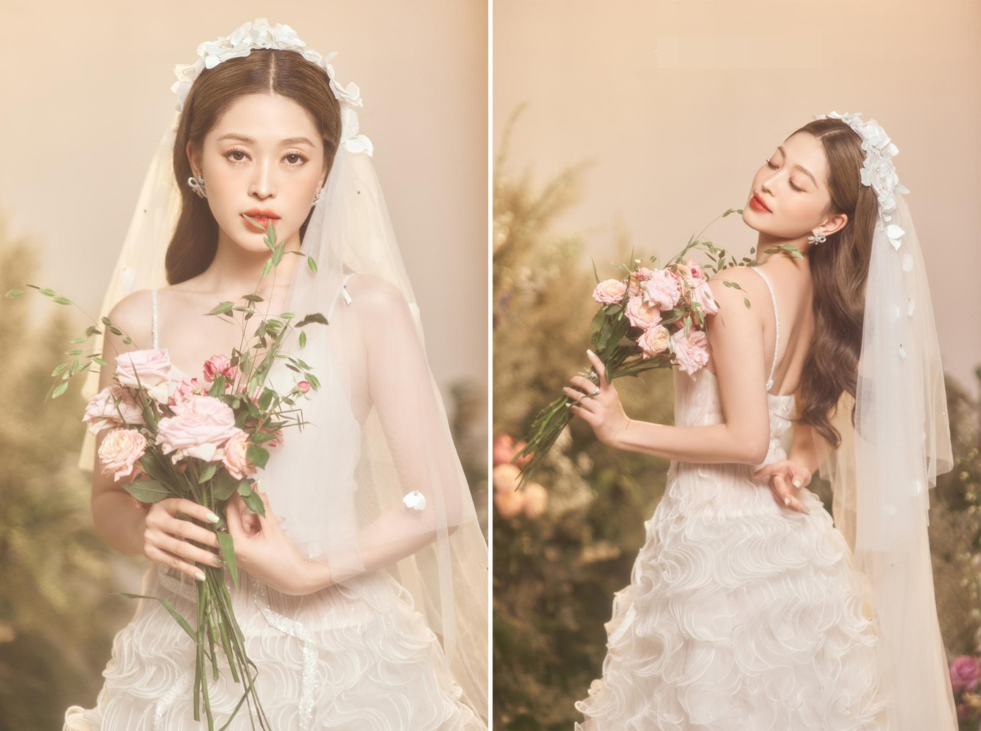 Đám cưới của Phương Nga và Bình An diễn ra ngày 21/10 tại một khách sạn ở Hà Nội. Các khách mời được yêu cầu mặc trang phục màu sắc trang nhã, trừ màu trắng.