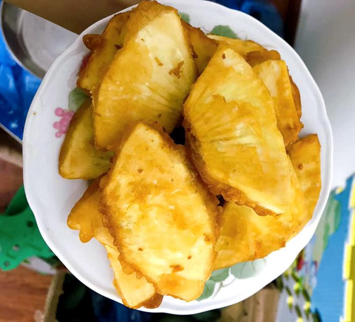 Sake tẩm bột chiên giòn Sake tẩm bột chiên giòn